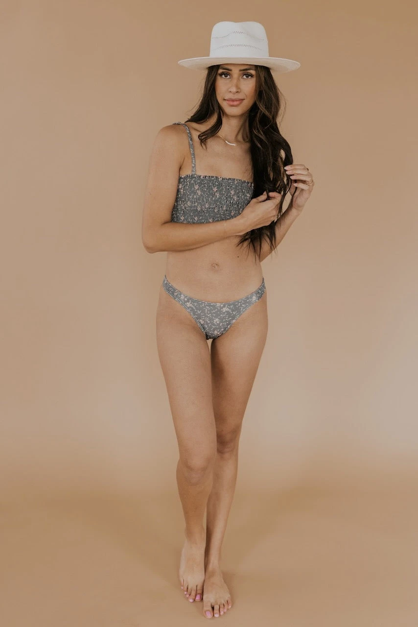 Rylee + Cru Dark Floral Bikini Bottom 10 Rylee + Cru Dark Floral Bikini Bottom - Image 8