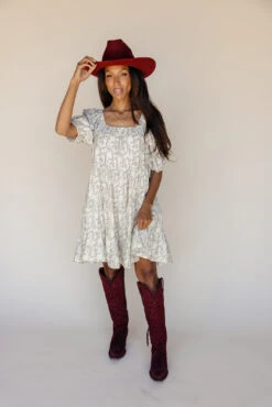 Floral Puff Sleeve Mini Dress with Pockets - Square Neck Summer Dress 14 Floral Puff Sleeve Mini Dress with Pockets - Square Neck Summer Dress -ROOLEE FASHION SHOP 7W4A7507