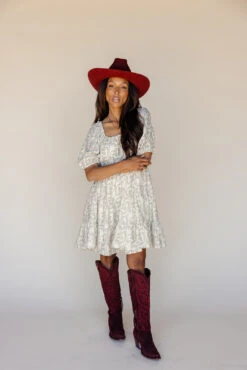 Floral Puff Sleeve Mini Dress with Pockets - Square Neck Summer Dress 17 Floral Puff Sleeve Mini Dress with Pockets - Square Neck Summer Dress -ROOLEE FASHION SHOP 7W4A7580