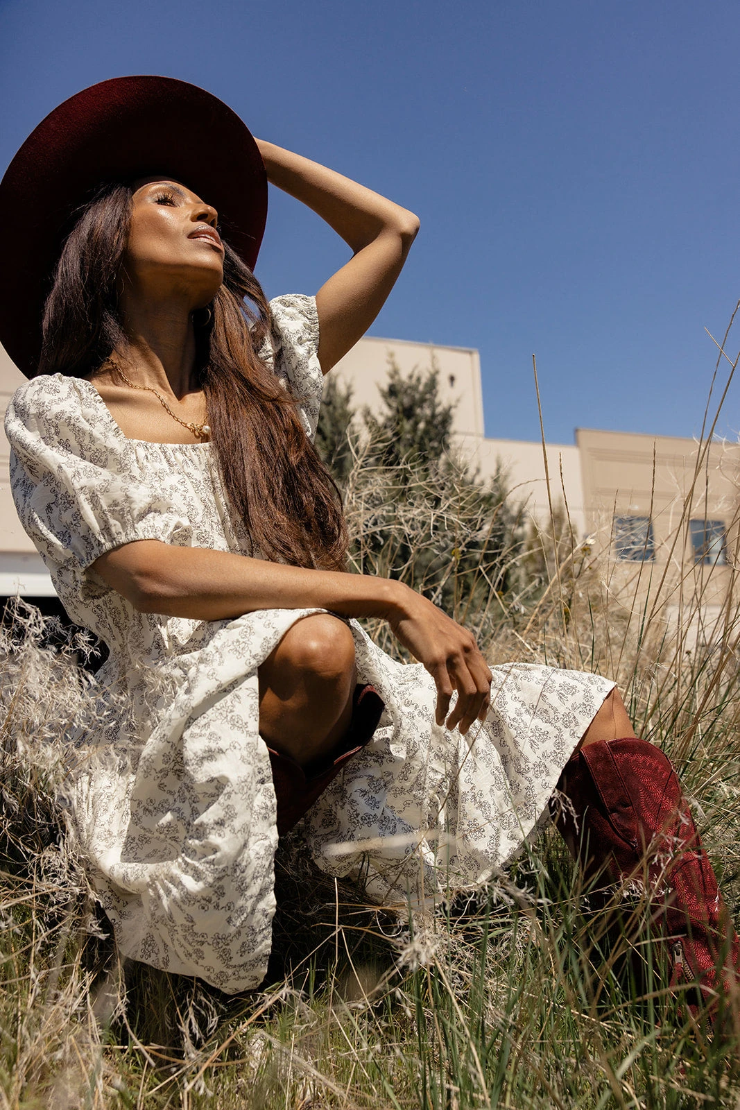 Floral Puff Sleeve Mini Dress with Pockets - Square Neck Summer Dress 11 Floral Puff Sleeve Mini Dress with Pockets - Square Neck Summer Dress - Image 9