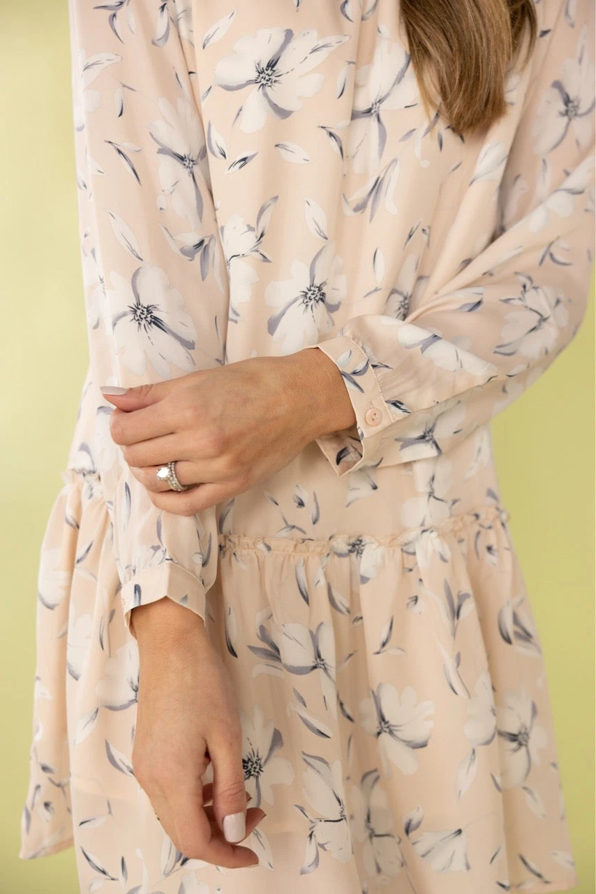 Emily Anne Drop Waist Dress - Elegant Short Sleeve Mini Dress 8 Emily Anne Drop Waist Dress - Elegant Short Sleeve Mini Dress - Image 6