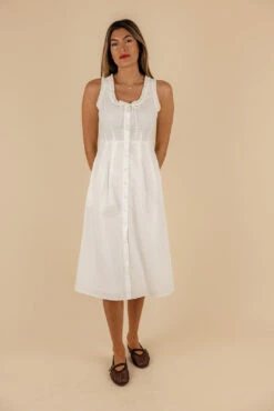 Isola Ruffle Tank Dress - Chic Summer Scoop Neck with Pockets 12 Isola Ruffle Tank Dress - Chic Summer Scoop Neck with Pockets -ROOLEE FASHION SHOP 7W4A8267