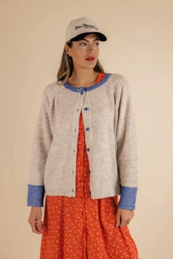 Great Expectations Contrast Cardigan -ROOLEE FASHION SHOP 7W4A8426