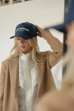 Vacation Club Embroidered Canvas Trucker Hat with Breathable Mesh -ROOLEE FASHION SHOP 7W4A8447