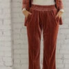 SALT Westgate Velvet Suit Pants - Pink Straight-Leg Trousers -ROOLEE FASHION SHOP 7W4A8664 9b29d293 d4cc 45cb 9ec4 098d35240598