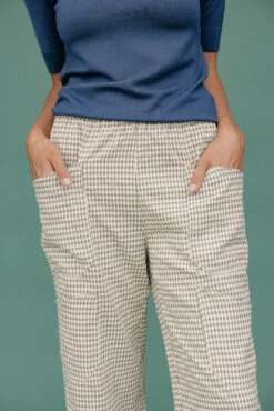 Green Gingham Wide Leg Pants with Patch Pockets 15 Green Gingham Wide Leg Pants with Patch Pockets -ROOLEE FASHION SHOP 7W4A8739 db687fb5 672e 4798 952e 7dace2439bd8