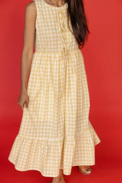 Yellow Gingham Midi Dress with Pockets and Elastic Waist 18 Yellow Gingham Midi Dress with Pockets and Elastic Waist -ROOLEE FASHION SHOP 7W4A8742 2d5f145a 7549 4856 9290 1d0e51bd27c2