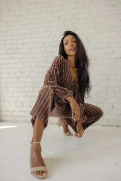 SALT Laurene Textured Velvet Wide-Leg Jumpsuit -ROOLEE FASHION SHOP 7W4A8783 3305ff9d 6969 4d37 98eb fcb94de54439