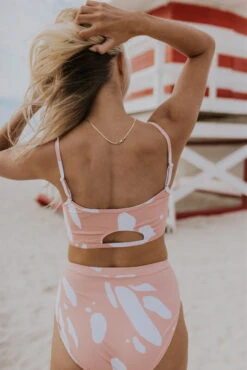Secure High Coverage Swim Top - Pastel Paintbrush Print -ROOLEE FASHION SHOP 7W4A8789 2f3c11ae baf6 4a5d ad43 ae3c1b4b0214