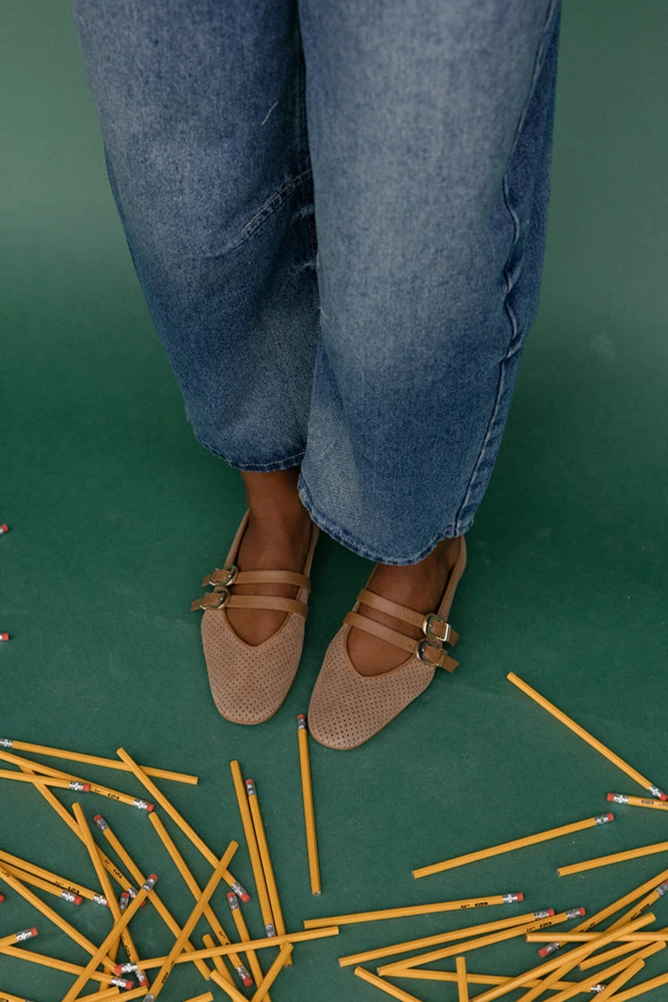 Dolce Vita Baylee Ballet Flats with Double Buckle Detail 3 Dolce Vita Baylee Ballet Flats with Double Buckle Detail