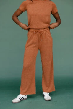 High-Waist Flowy Wide Leg Lounge Pants