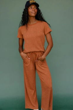 High-Waist Flowy Wide Leg Lounge Pants -ROOLEE FASHION SHOP 7W4A9057