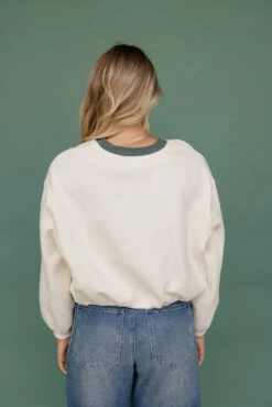 Santa Monica Cropped Pullover - Stylish Back-to-School Comfort -ROOLEE FASHION SHOP 7W4A9073