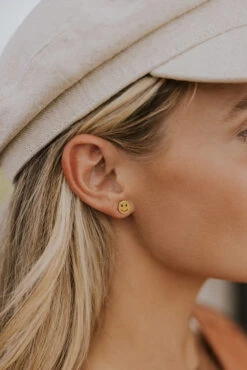 ROOLEE Smiley Face Earrings