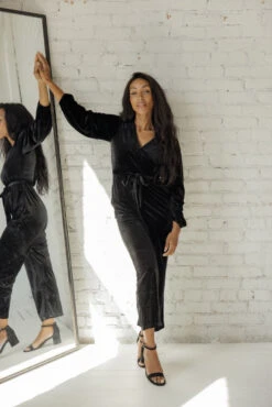 SALT Beverley Woods Velvet Jumpsuit 19 SALT Beverley Woods Velvet Jumpsuit -ROOLEE FASHION SHOP 7W4A9268