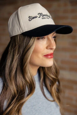 Canvas Trucker Hat - Slow Morning Club Premium Mesh Cap 29 Canvas Trucker Hat - Slow Morning Club Premium Mesh Cap -ROOLEE FASHION SHOP 7W4A9482 65ab4196 65a2 466c b208 9c7c245cb228