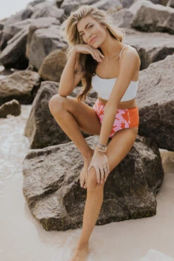 Floral Swim Bottoms with Hidden Zipper Pocket - Ava Secure Swimwear -ROOLEE FASHION SHOP 7W4A9493 9cb1b859 e063 47ea 9405 79c8b71e68c2