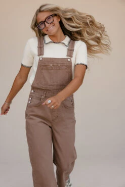 A+ Collared Knit Blouse with Contrast Stitched Detail -ROOLEE FASHION SHOP 7W4A9521