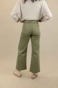 Skyler High Rise Wide Leg Pants with Raw Edge Hem -ROOLEE FASHION SHOP 7W4A9530 8a308043 462d 4934 8f3f dbd739b6dcd4