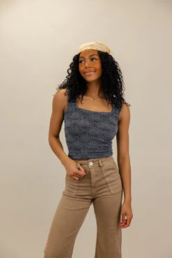 Free People Love Letter Cami - Textured Square Neck Top -ROOLEE FASHION SHOP 7W4A9642 effe0f0e cb78 4752 9b31 4c3d65aec208