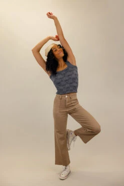 Skyler High Rise Wide Leg Pants with Raw Edge Hem -ROOLEE FASHION SHOP 7W4A9652 4dab8067 5afa 48b1 898a fb5a2c928674