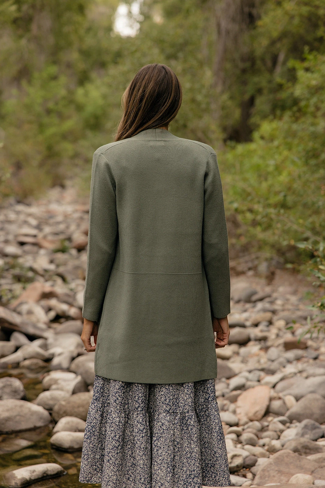 Be Cool The Oaklyn Knit Coat - Olive Longline Coatigan 7 Be Cool The Oaklyn Knit Coat - Olive Longline Coatigan - Image 5