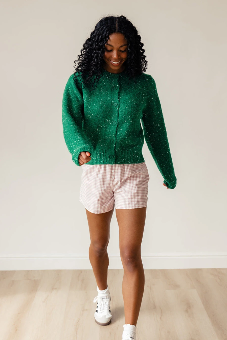 Speckled Button Front Cardigan - Defying Gravity Thick Knit Outerwear 4 Speckled Button Front Cardigan - Defying Gravity Thick Knit Outerwear - Image 2