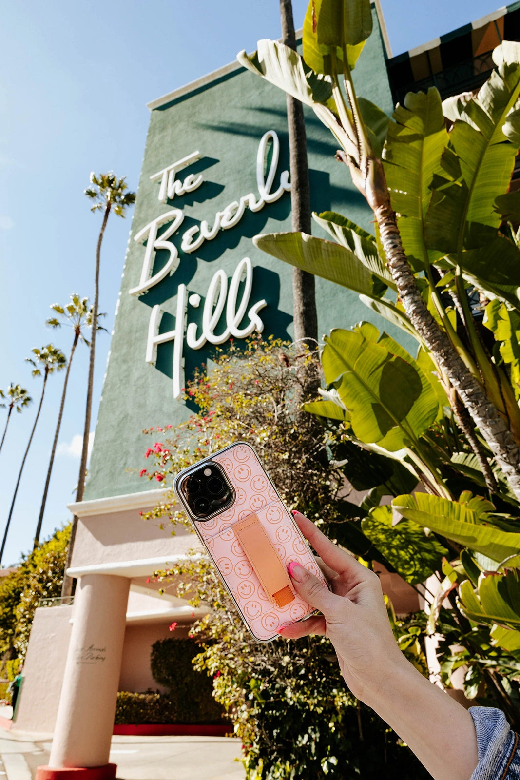 All Smiles Pink & Peach Smiley Face Wallet Phone Case with Finger Strap 12 All Smiles Pink & Peach Smiley Face Wallet Phone Case with Finger Strap - Image 10