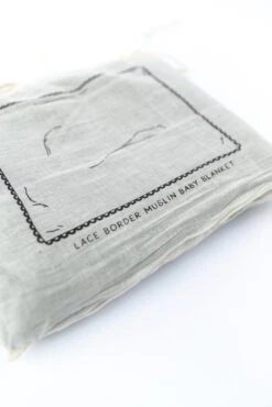 Soft Muslin Baby Blanket - 100% Cotton Swaddle with Lace Trim -ROOLEE FASHION SHOP B48I0611 1c99a579 ea6e 4896 b285 669eabb1ad9b