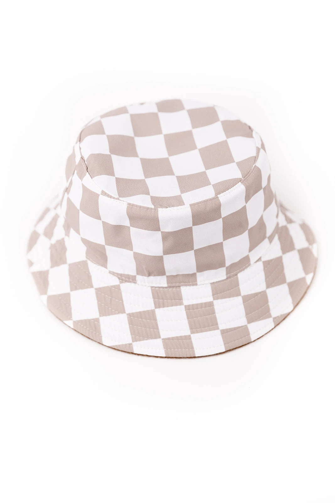Boys Reversible Checkered Bucket Hat - Brown and Green Sun Protection 7 Boys Reversible Checkered Bucket Hat - Brown and Green Sun Protection - Image 5