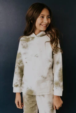 Girls Tie Dye Hoodie - Ultra Soft Kids Relaxed Fit Sweatshirt