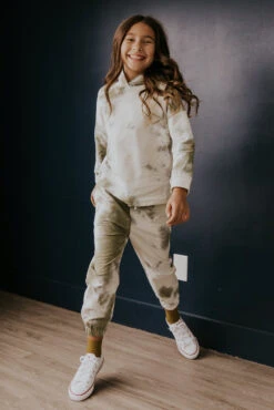 Girls Tie Dye Hoodie - Ultra Soft Kids Relaxed Fit Sweatshirt -ROOLEE FASHION SHOP B48I3559