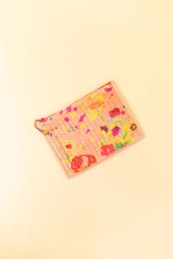 Quilted Essentials Flat Zip Pouch with Stylish Tassel Detail -ROOLEE FASHION SHOP B48I3832 websize