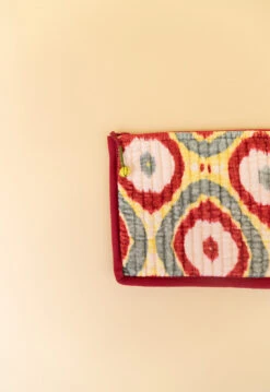 Quilted Essentials Flat Zip Pouch with Stylish Tassel Detail -ROOLEE FASHION SHOP B48I3843 websize