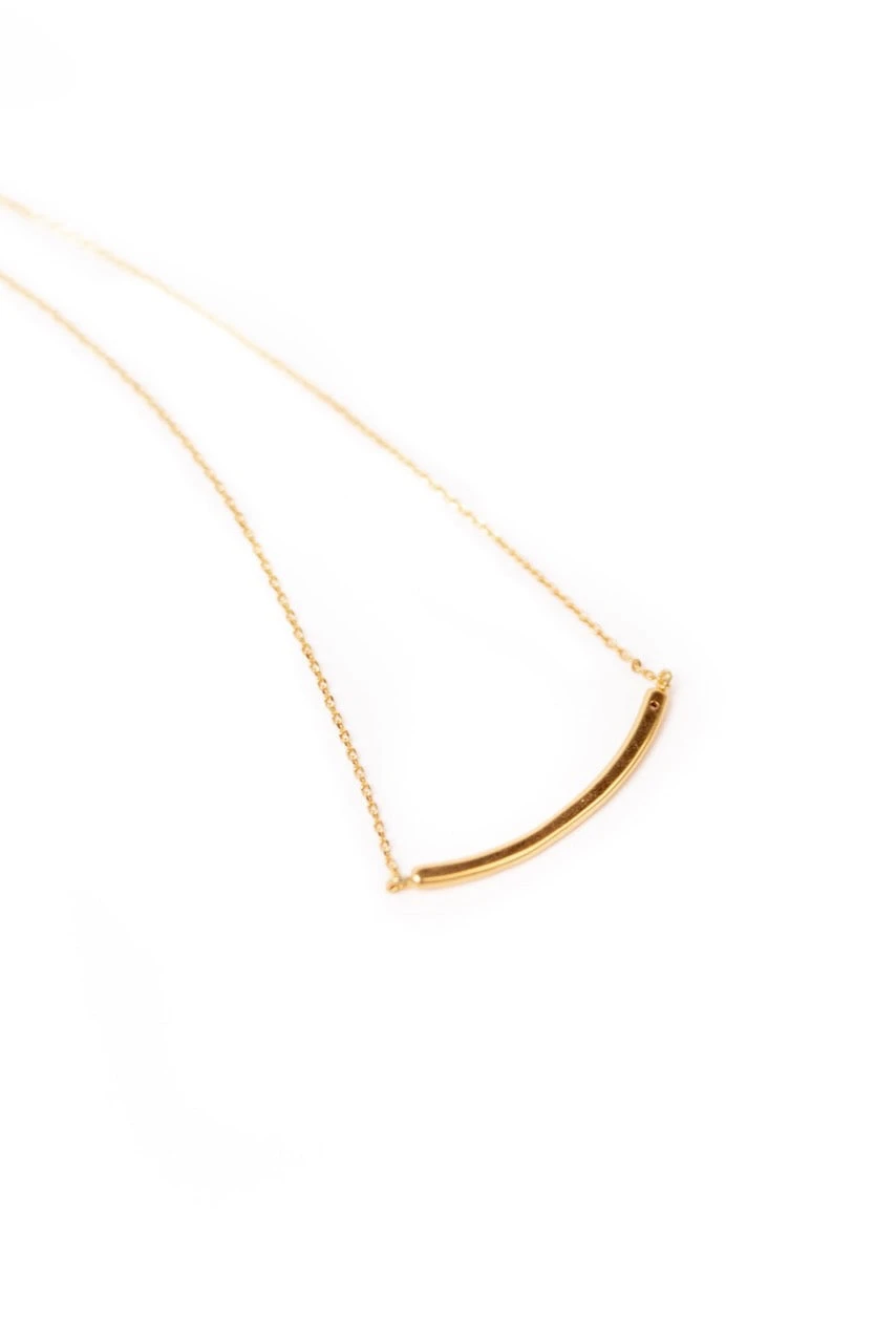 Gold Vermeil Comet Pendant Necklace - Modern Adjustable Jewelry 4 Gold Vermeil Comet Pendant Necklace - Modern Adjustable Jewelry - Image 2