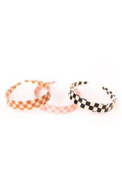 Retro Checkered Headband: Funky Vintage-Style Hair Accessory -ROOLEE FASHION SHOP B48I6968
