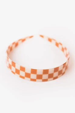 Retro Checkered Headband: Funky Vintage-Style Hair Accessory -ROOLEE FASHION SHOP B48I6974