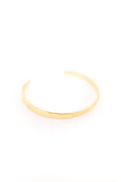 ROOLEE Golden Years Cuff - Minimalist Hammered Gold Bracelet -ROOLEE FASHION SHOP B48I7516