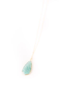 ROOLEE Northern Lights Necklace - Cloudy Blue Stone Pendant 7 ROOLEE Northern Lights Necklace - Cloudy Blue Stone Pendant -ROOLEE FASHION SHOP B48I7534