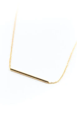 Minimalist Aurora Bar Necklace - 18K Gold or Rhodium Plated -ROOLEE FASHION SHOP B48I9749 2