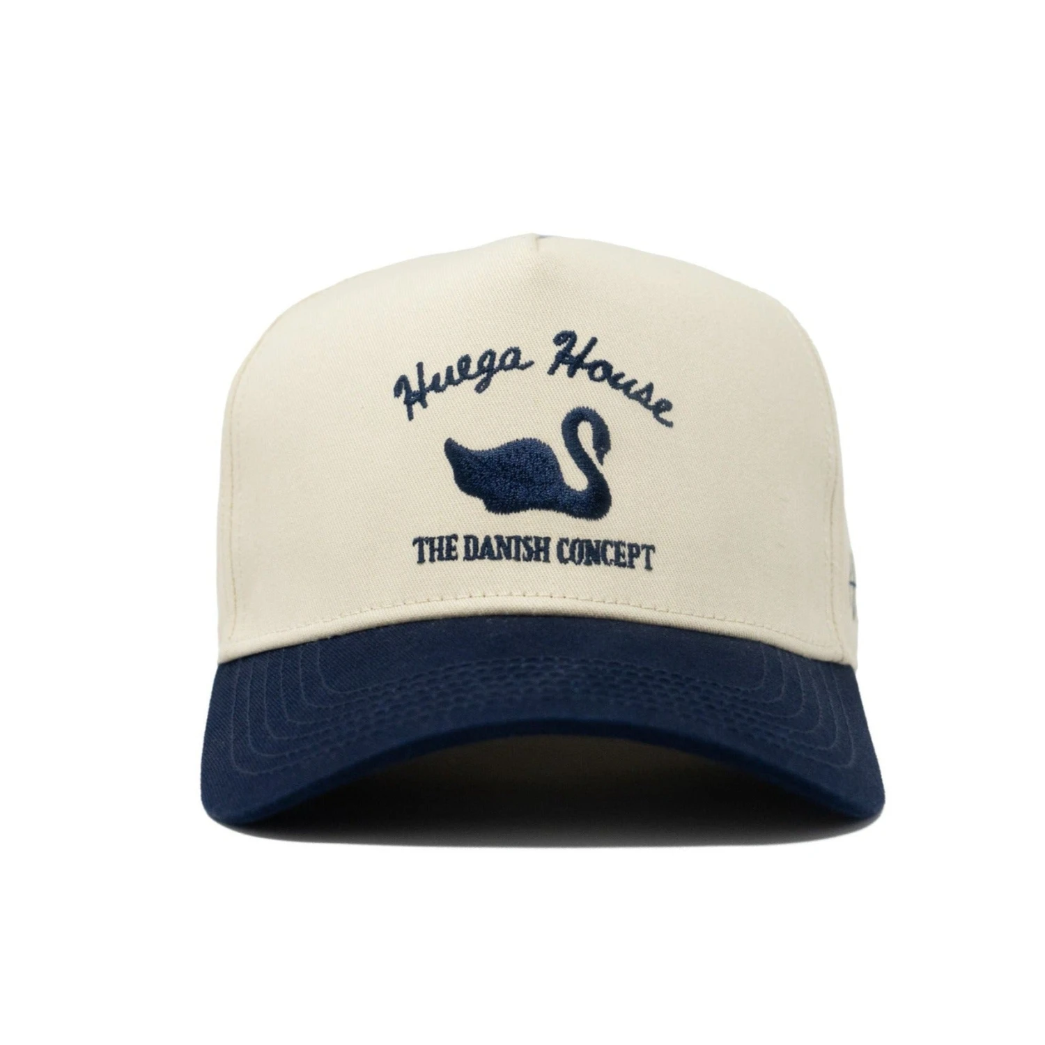 Vintage Swan Navy & Natural High-Profile Structured Snapback 3 Vintage Swan Navy & Natural High-Profile Structured Snapback
