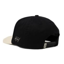 Range Natural & Black Mid-Profile Snapback Hat -ROOLEE FASHION SHOP DSC00723