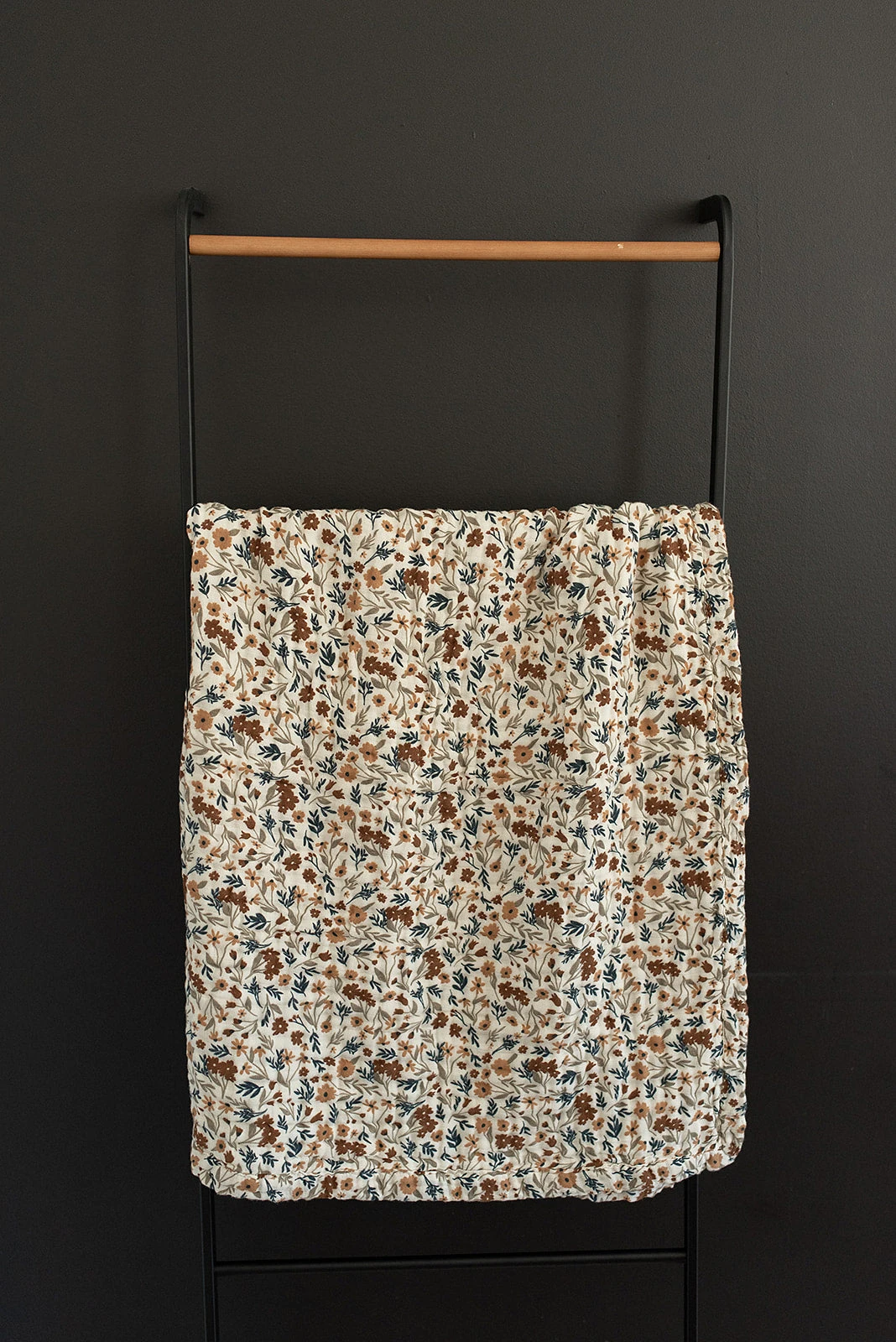 Muslin Baby Quilt - 4-Layer 100% Cotton Toddler Blanket in Harvest Floral 3 Muslin Baby Quilt - 4-Layer 100% Cotton Toddler Blanket in Harvest Floral