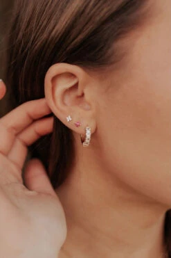 Hypoallergenic Cubic Zirconia Stud Earrings - Margot Collection