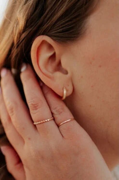 Gold Vermeil Braided Rope Hoops - Hypoallergenic Jewelry