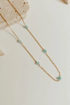 Malibu Turquoise Dainty Pearl Necklace in Gold Vermeil 21 Malibu Turquoise Dainty Pearl Necklace in Gold Vermeil -ROOLEE FASHION SHOP DSC 7839 e27a4e21 7982 4b2e 9fe4 7635b0d07e01