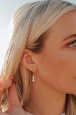 Catalina Freshwater Pearl Earrings in 14k Gold Vermeil