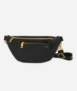 The Fawny Pack - Black Premium Pebbled Faux Leather Bag