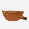 Brown Faux Leather Crossbody Fanny Pack and Belt Bag