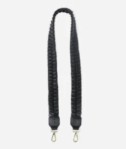 The Fishtail Braid Strap - Black -ROOLEE FASHION SHOP FD Strap Braided Black Shiny 1